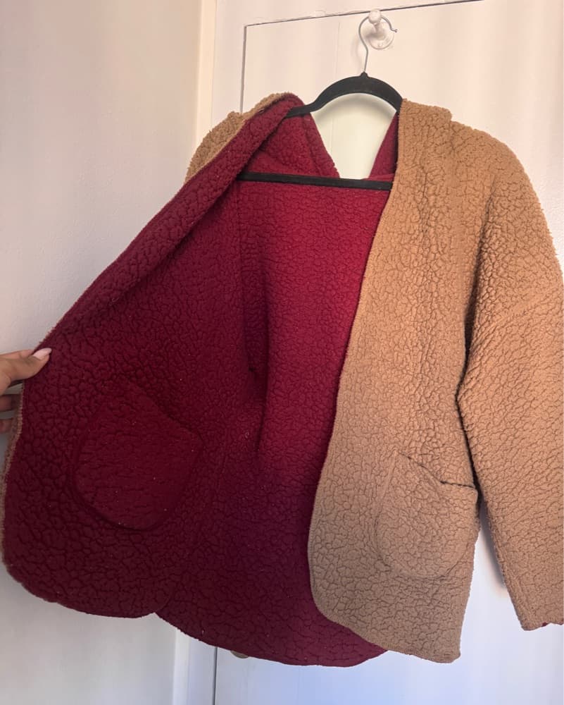 Warm and Cozy Reversible Teddy Jacket - Image 4