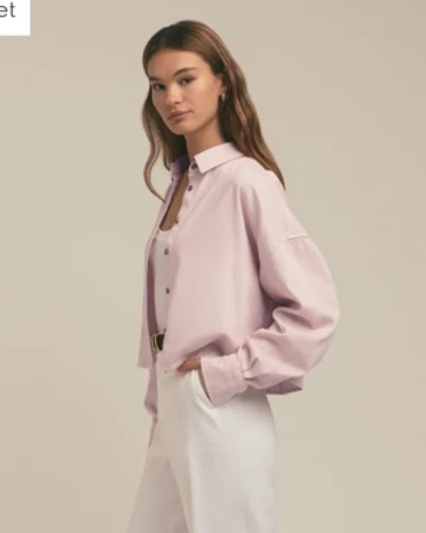 Light Pink Denim Chambray Shirt - Image 2