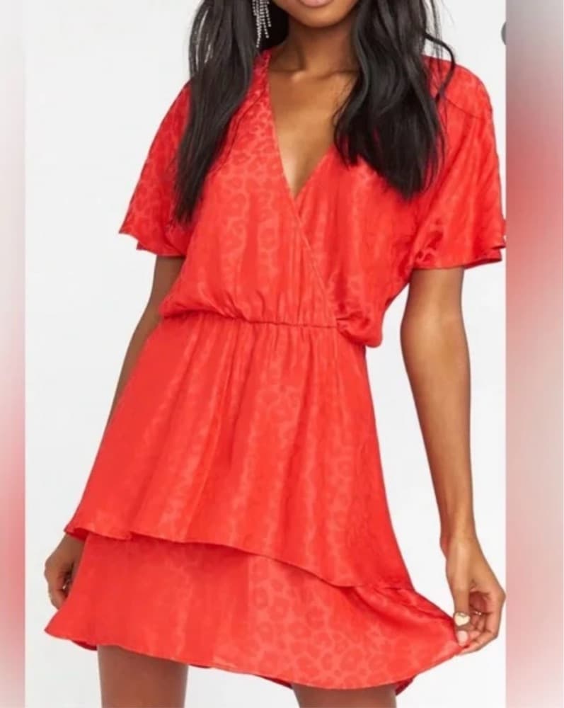 Show Me Your Mumu Red Leopard Mini Dress - Image 3