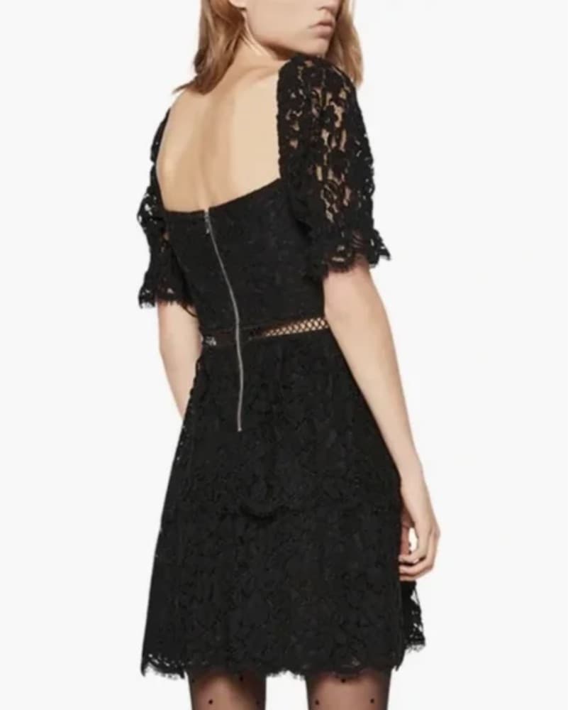 Bardot Lace Mini Dress - Image 3