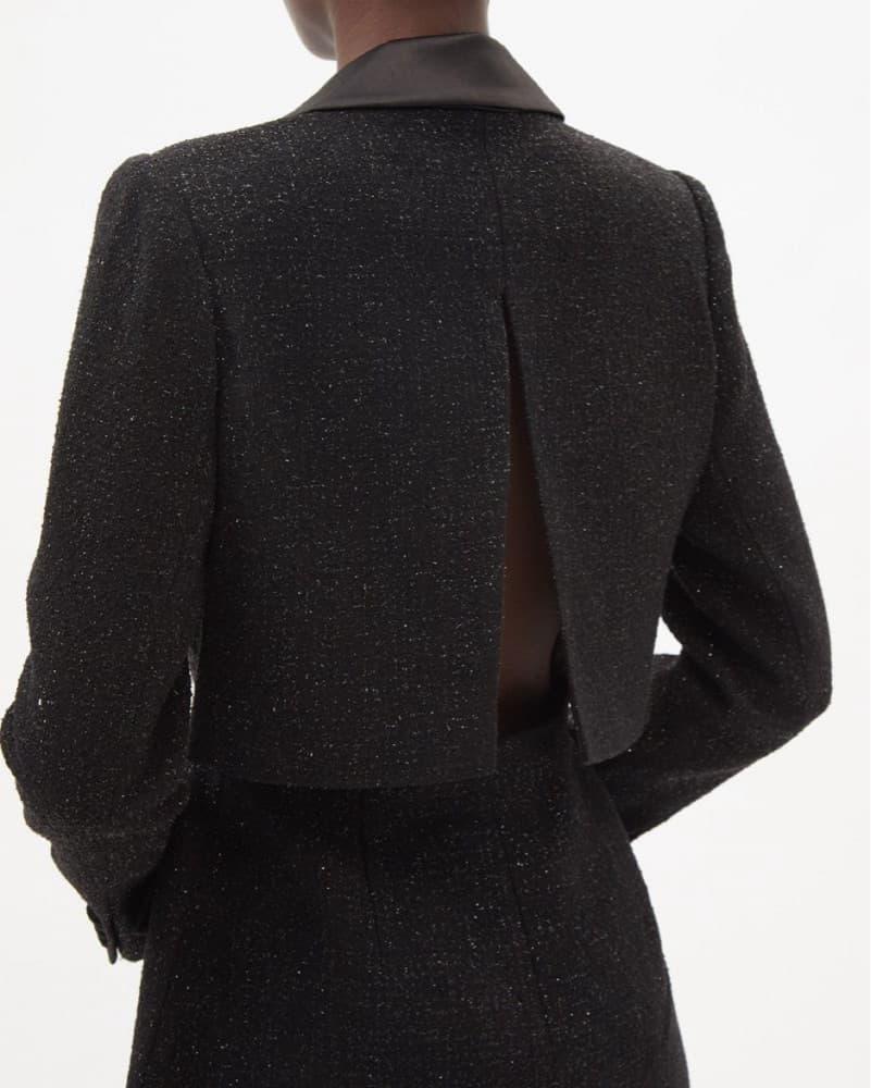 Self Portrait Black Sparkle Blazer Dress - Image 4