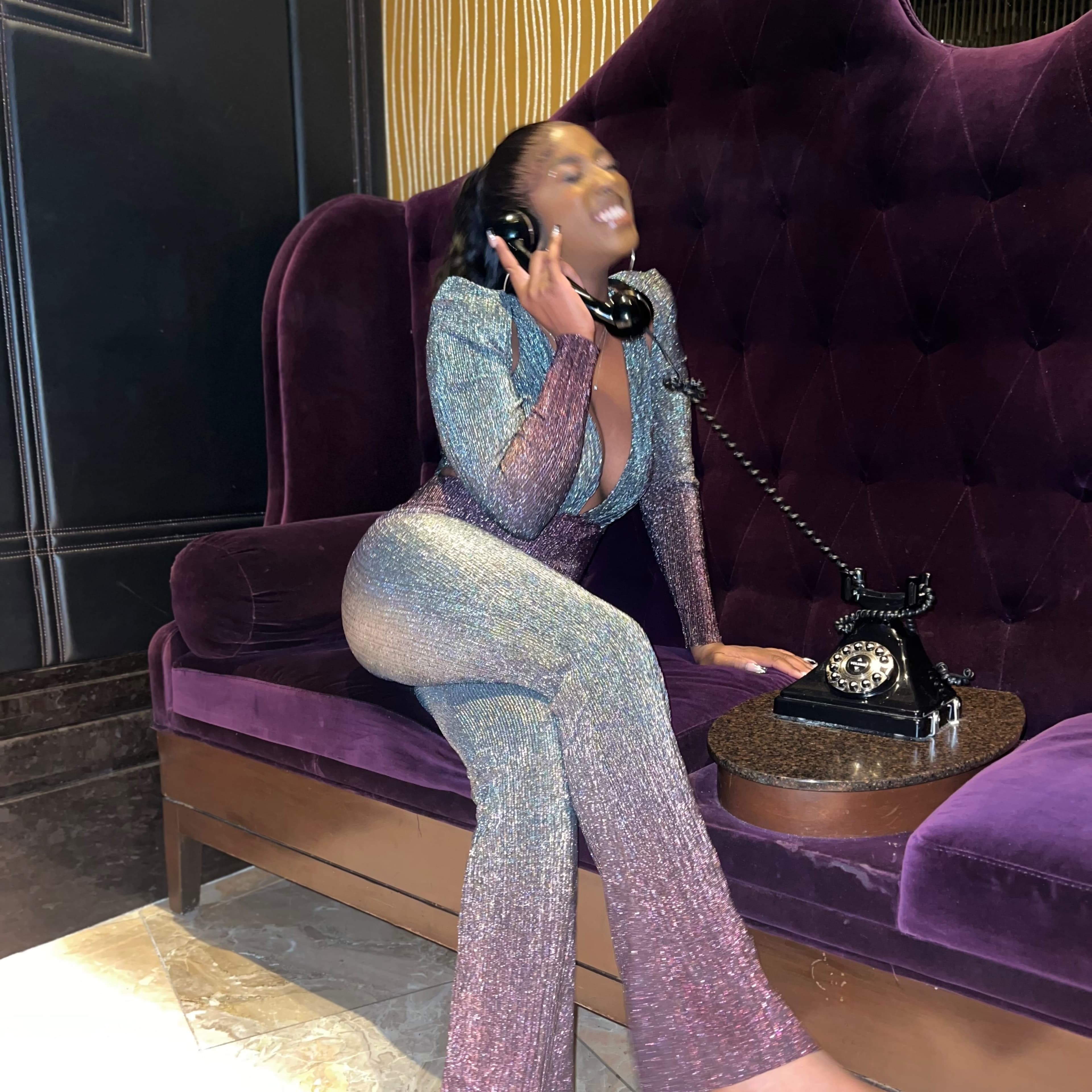 Revolve Metallic Jumpsuit - Image 6