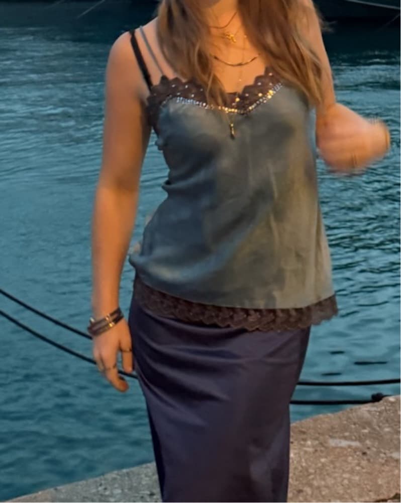 Vintage Slip Silk Top  - Image 1