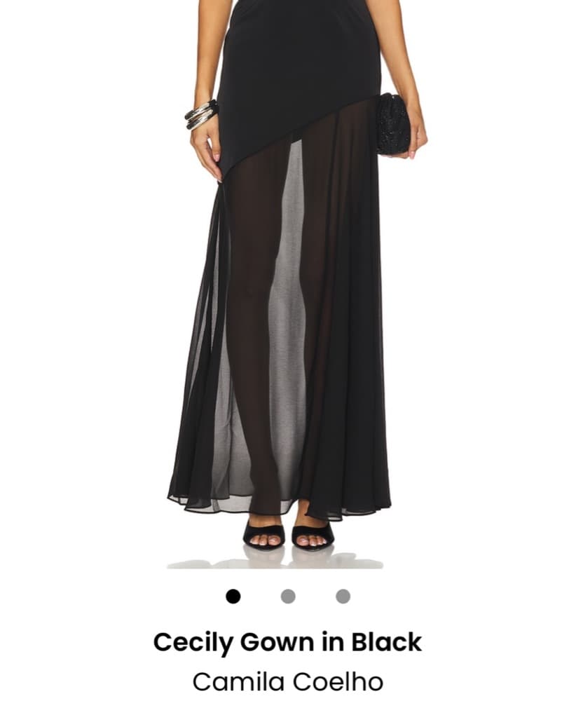 Camila Coelho Cecily Black Dress - Image 4