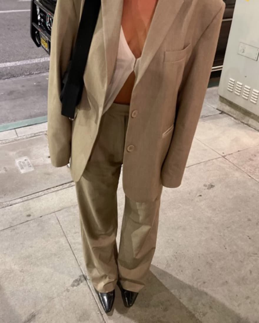 Djerf Avnue Favorite Pants - Oat  - Image 2