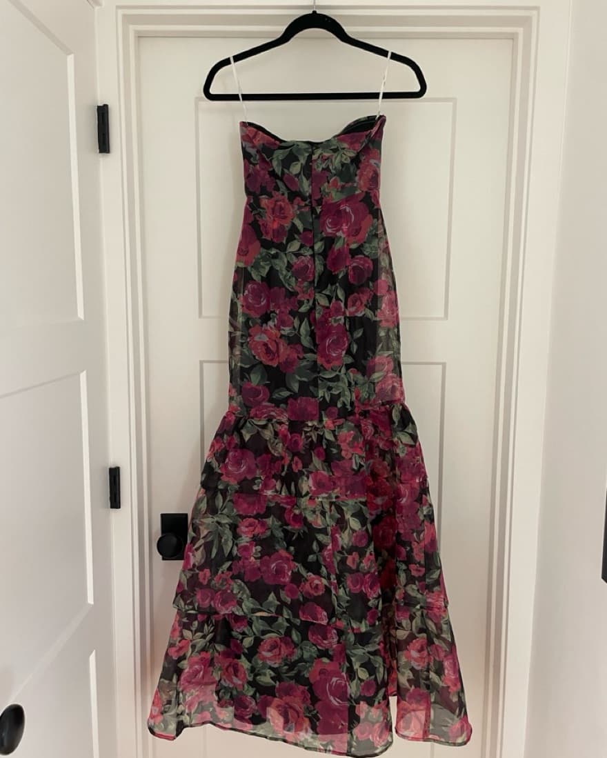 Lulus Floral Mermaid Dress  - Image 6
