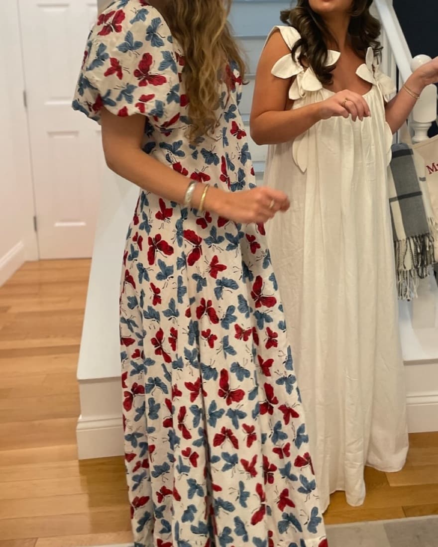 Long Cotton Butterfly dress  - Image 3