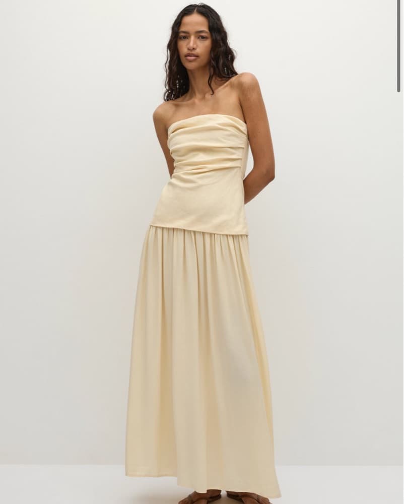 Hedy Maxi Dress Butter  - Image 1