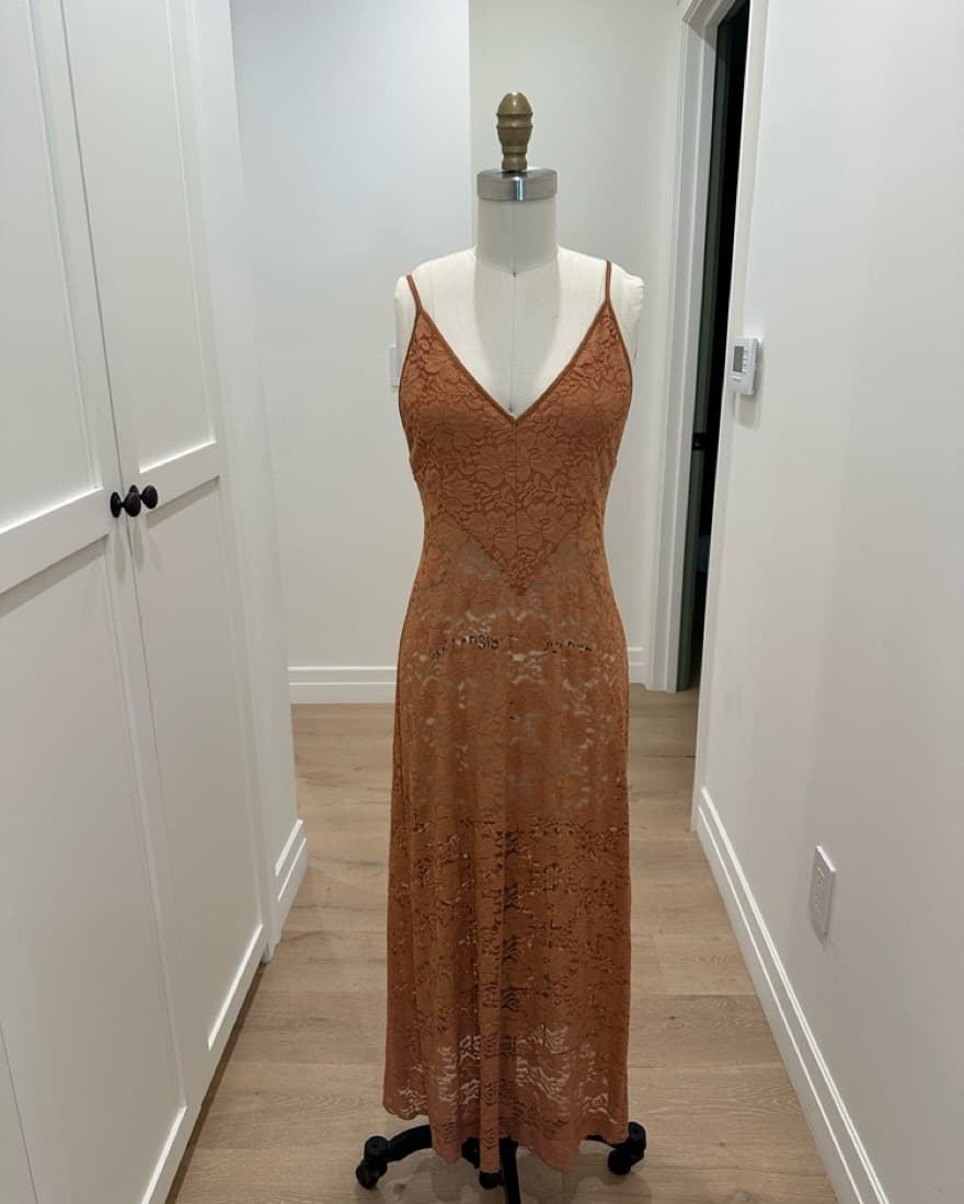 Bronze Lace Dress - Image 1