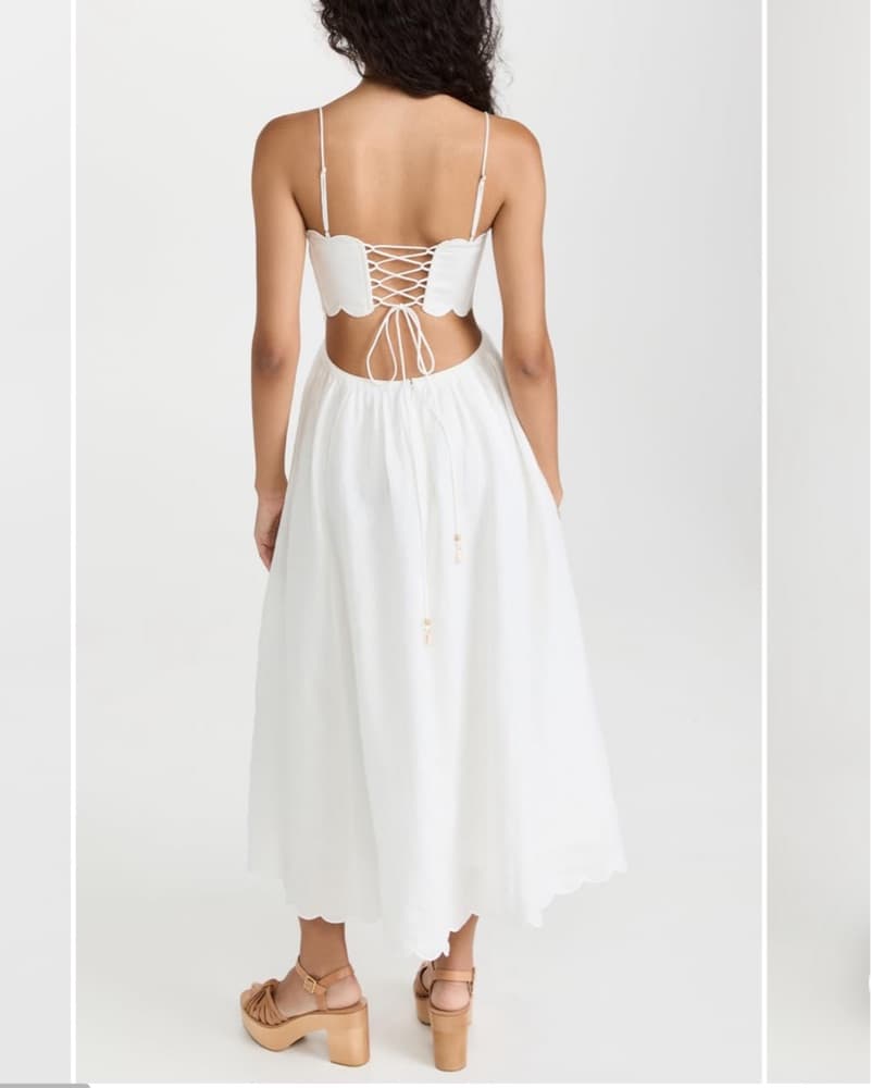 Zimmermann Jude scallop Midi Dress - New - Image 2