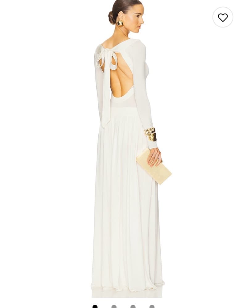Helsa White Maxi Dress - Image 3