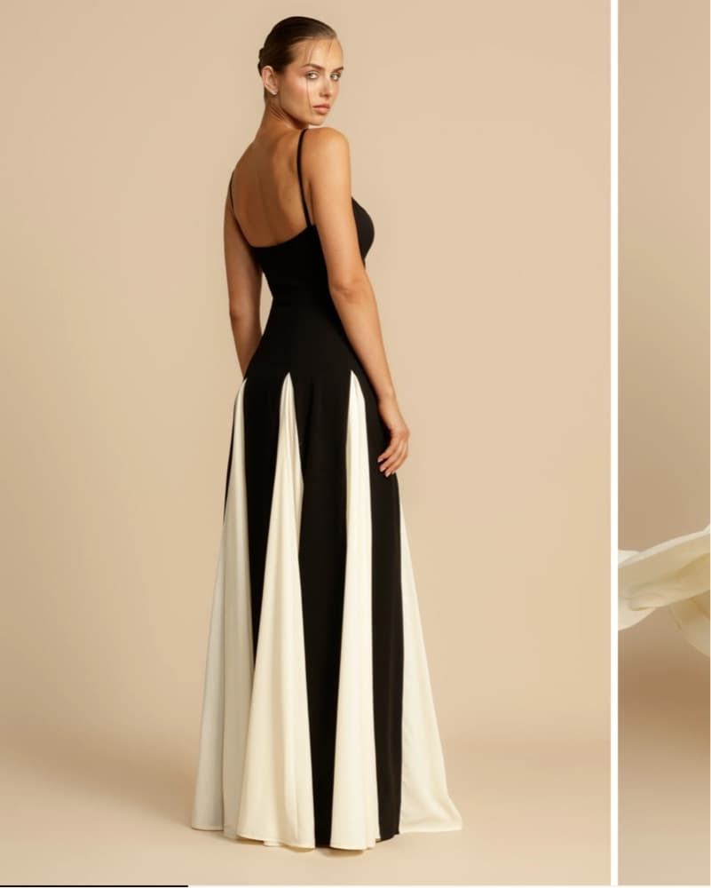 Arcina Ori Paloma Dress Black And White  - Image 5