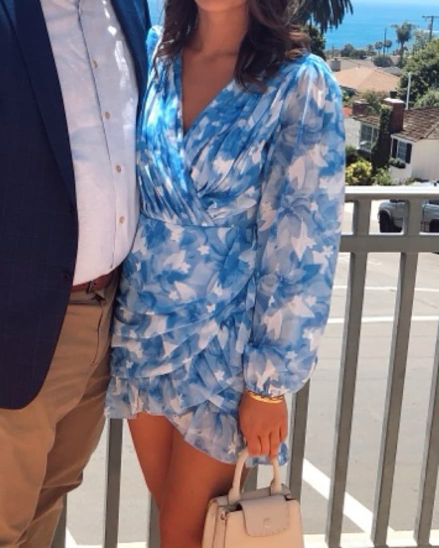 ShowPo Blue Floral Dress - Image 1