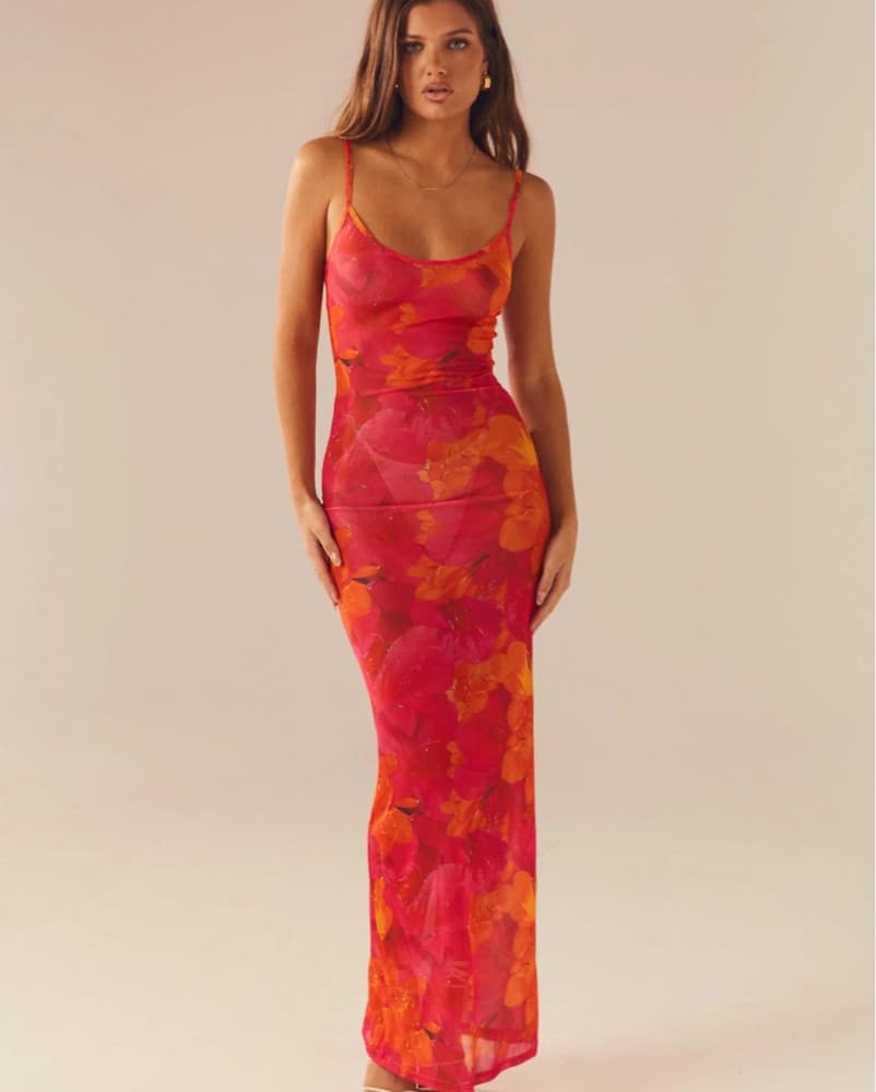 Love On The Run Maxi Dress Floral  - Image 1