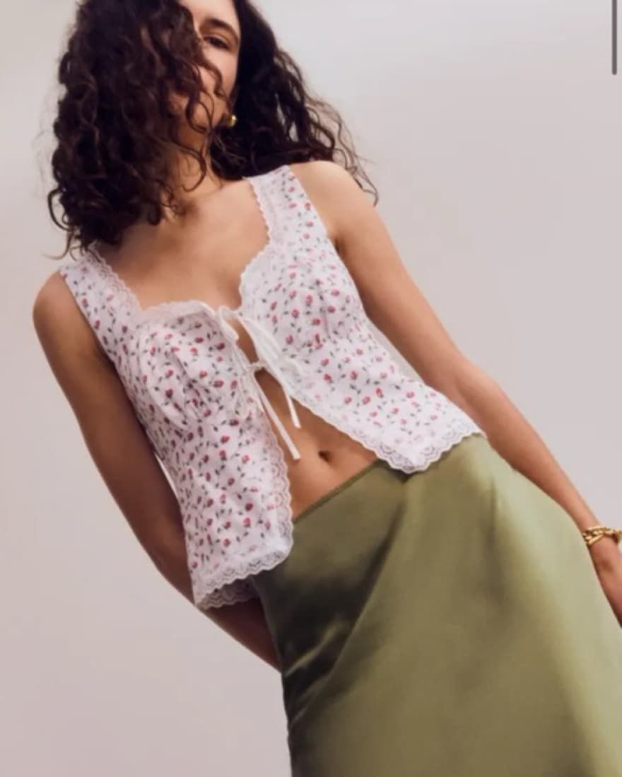 Rosalie Linen Top Reformation - Image 1