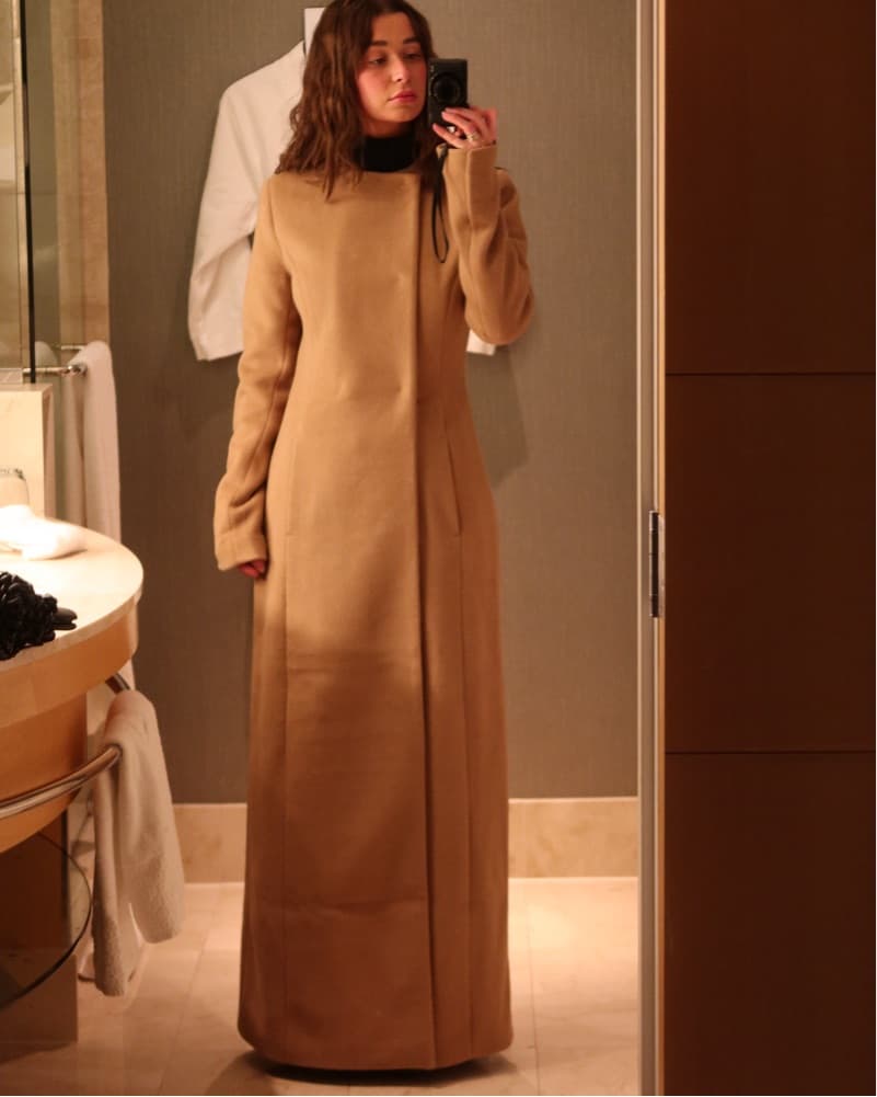 Khy Long Camel Maxi Coat - Image 1