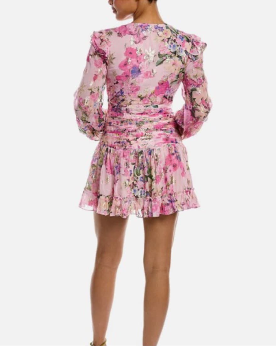 Rococo Sand Pink Mini Dress - Image 3