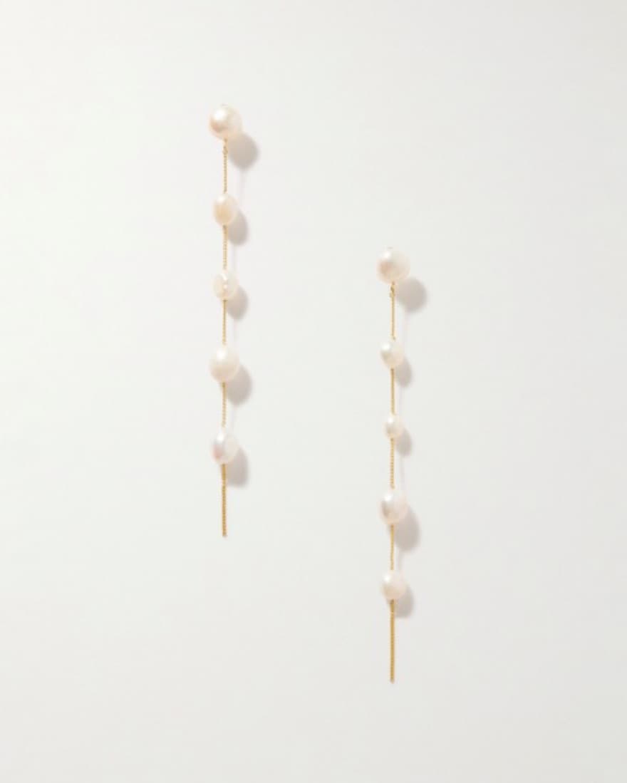 Cult Gaia Atum Gold-Tone Pearl Earrings - Image 2
