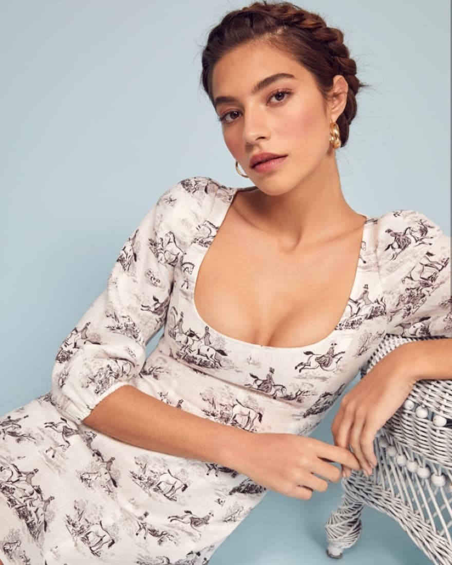 Reformation Maxine Ivory Dress - Image 1