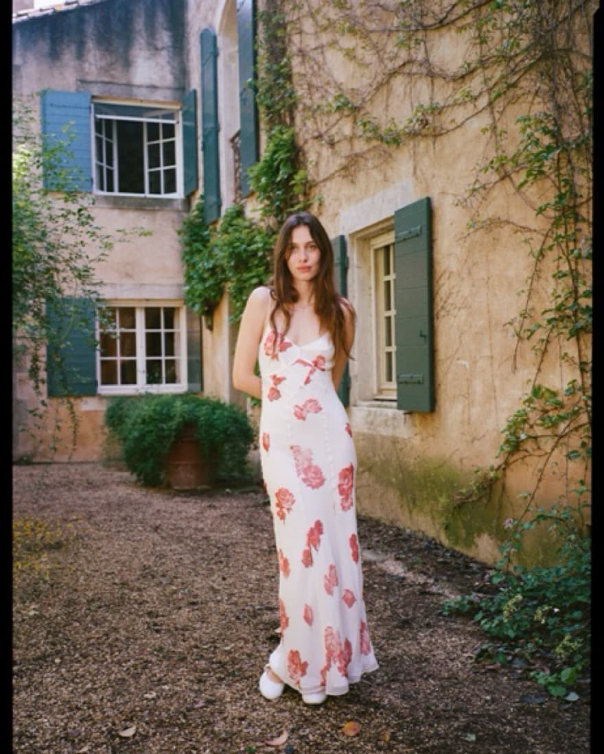 White Floral Maxi Dress -Realisation Par - Image 4