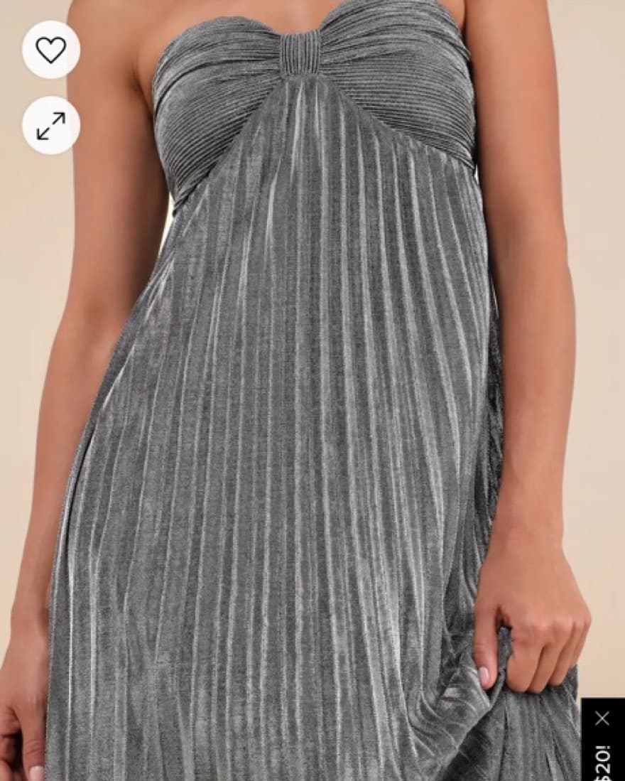 Glittering Silver Lurex Gown - Image 4