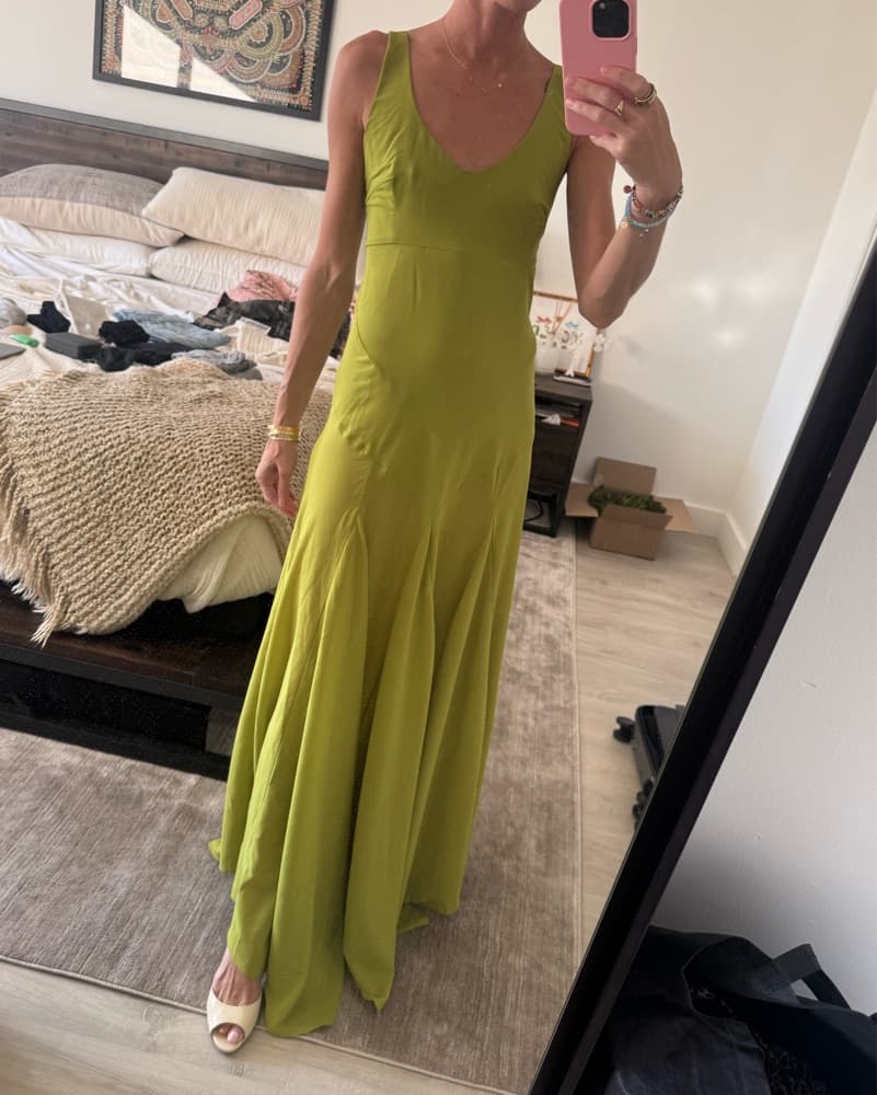 Siedres Vibrant Green Maxi Dress - Image 2