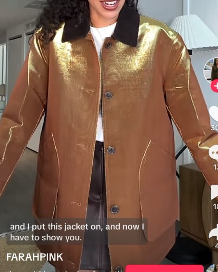 Christopher John Roger Gold Barn Jacket  - Image 2