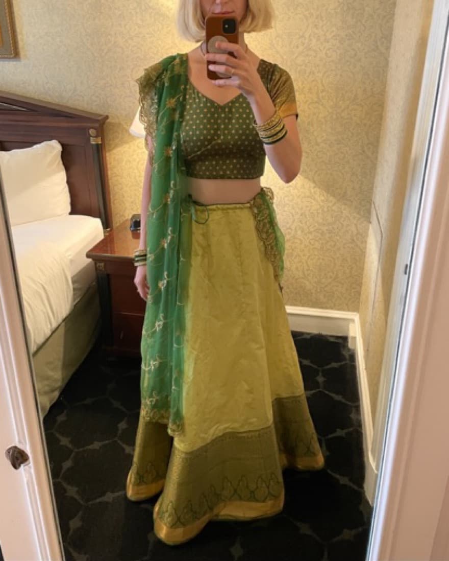 Green Lehenga Set - Image 2