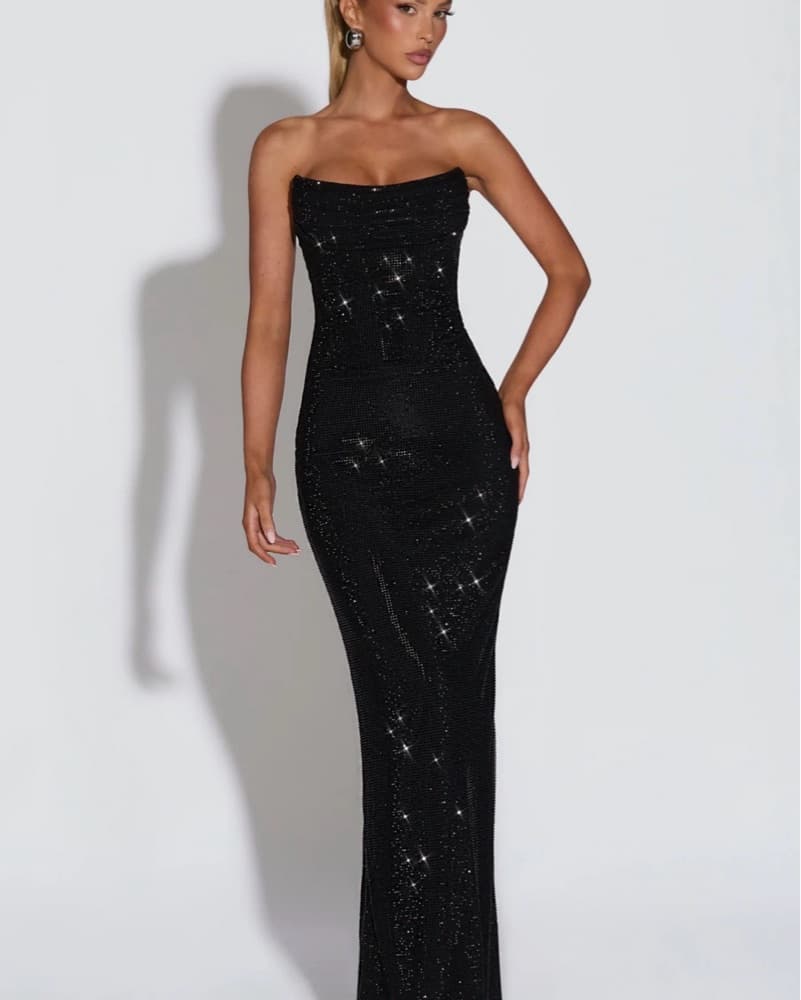 BabyBoo Shimmer Maxi Dress - Image 1