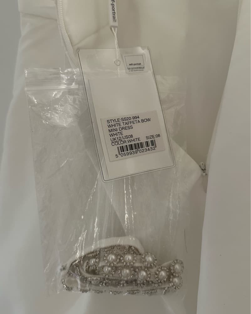 Self Portrait White Dress Size 8 NWT - Image 4