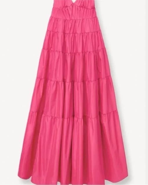 Staud Ripley Maxi Gown Pink - Image 4