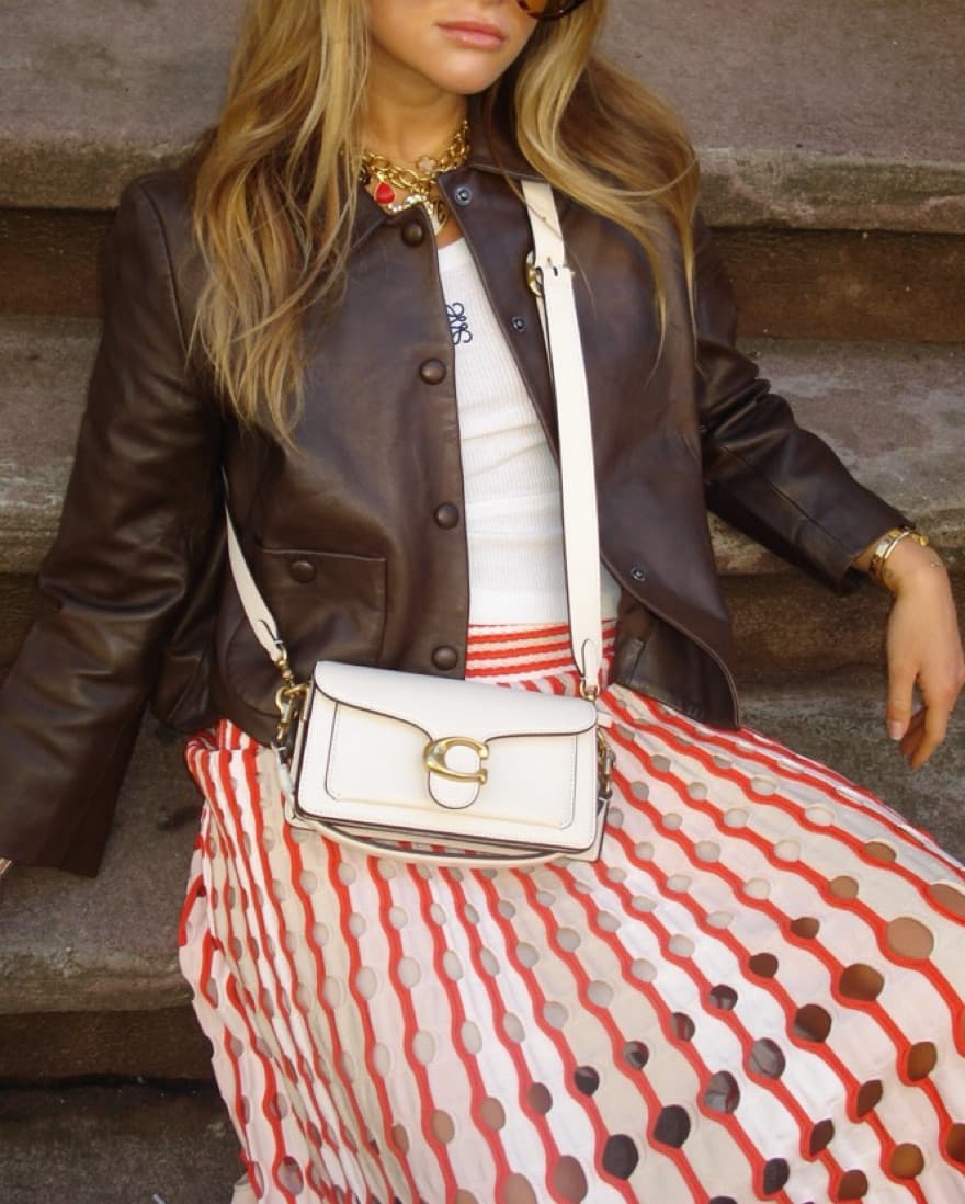 Ba&sh Brown Leather Short Jacket - Image 2