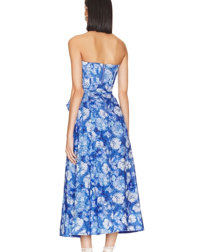 Bardot Blue Floral Dress - Image 3