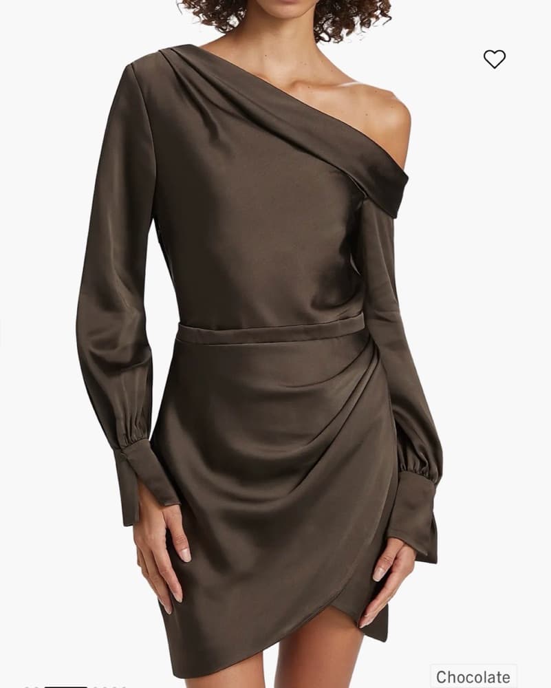SIMKHAI Cameron Dress In Chocolate - Image 2