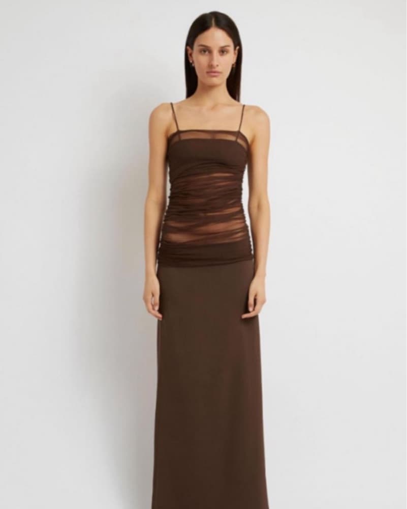 Christopher Esber Chocolate Gown - Image 4