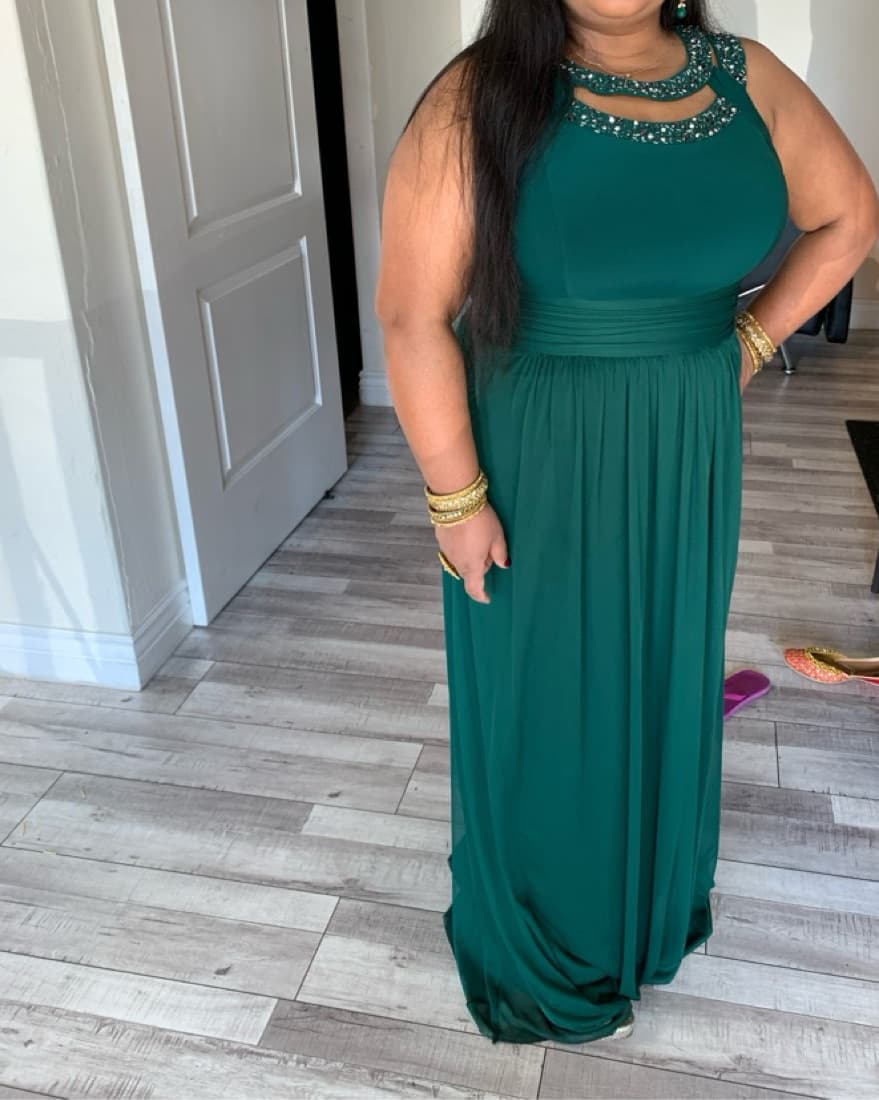 Jessica Howard Green straight gown - Image 1