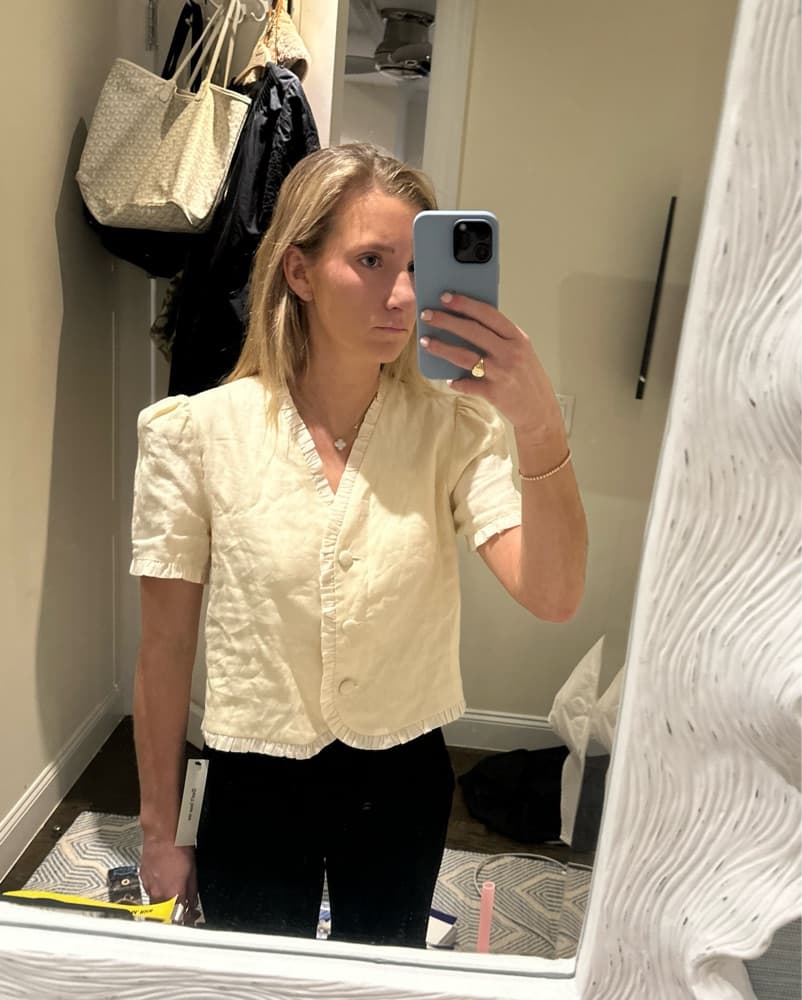 Reformation Bess Linen Top - Image 2