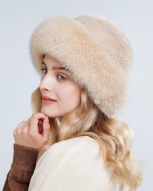 Tan Fur Winter Hat - Image 3