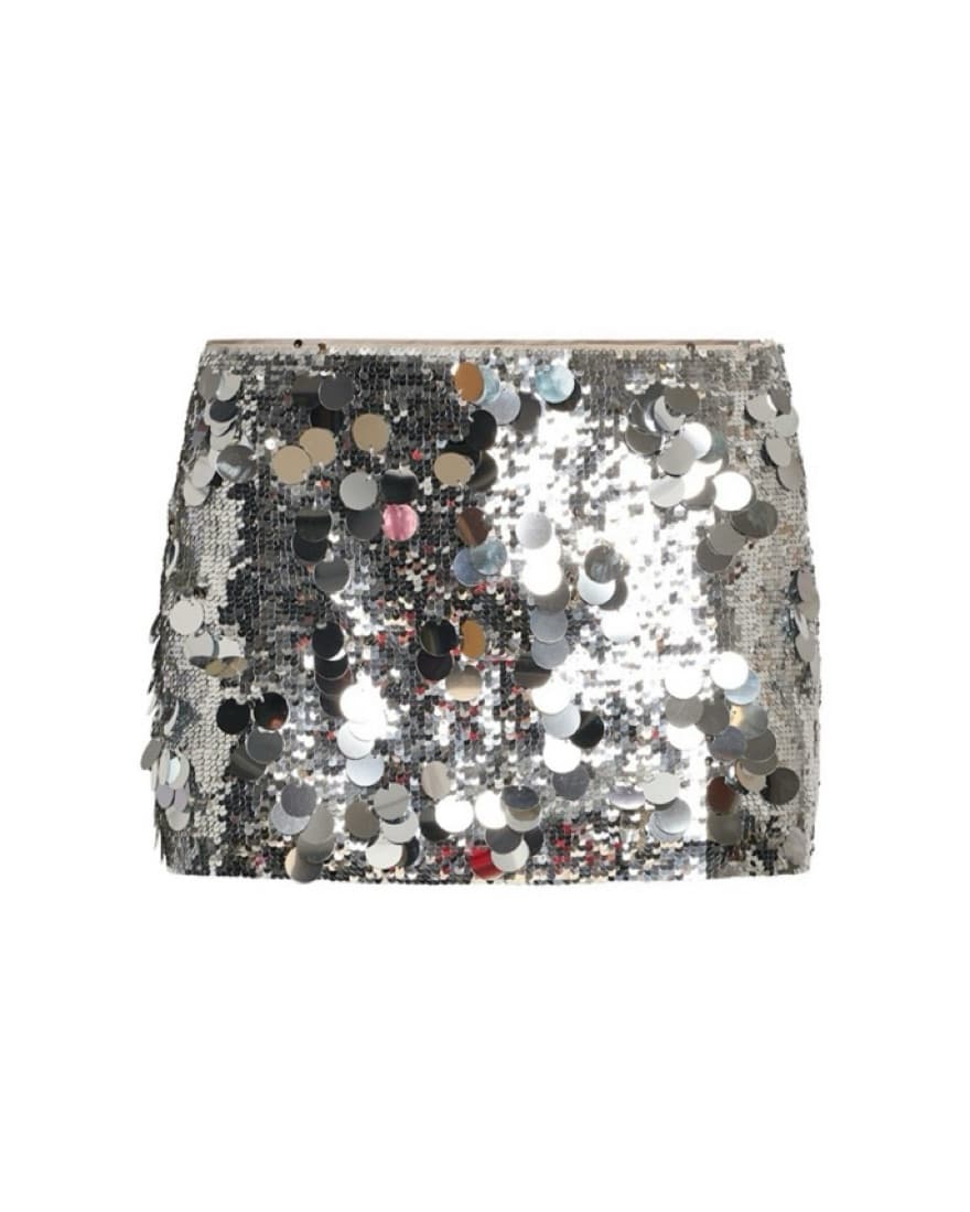 Danielle Guizio Low Rise Paillette Skirt - Image 4