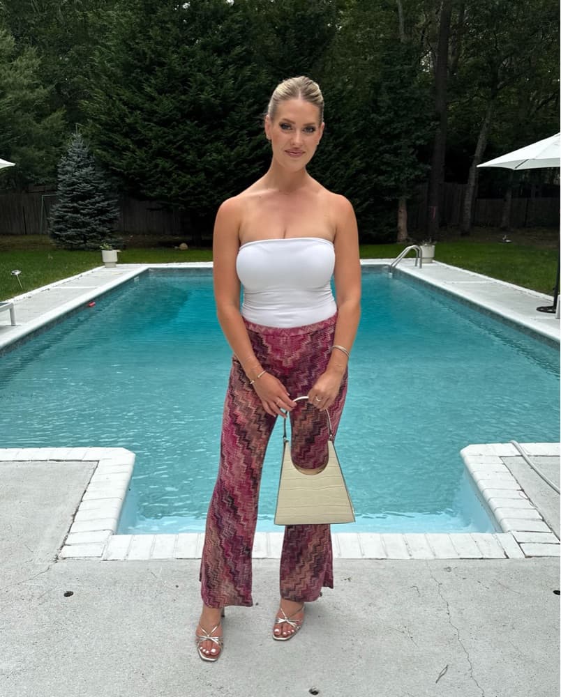 Pink Missoni Crochet Pants - Image 1