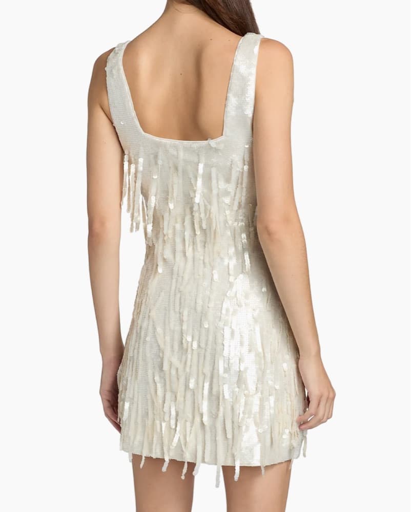 Staud Sequined Fringe-Trimmed Mini  - Image 4