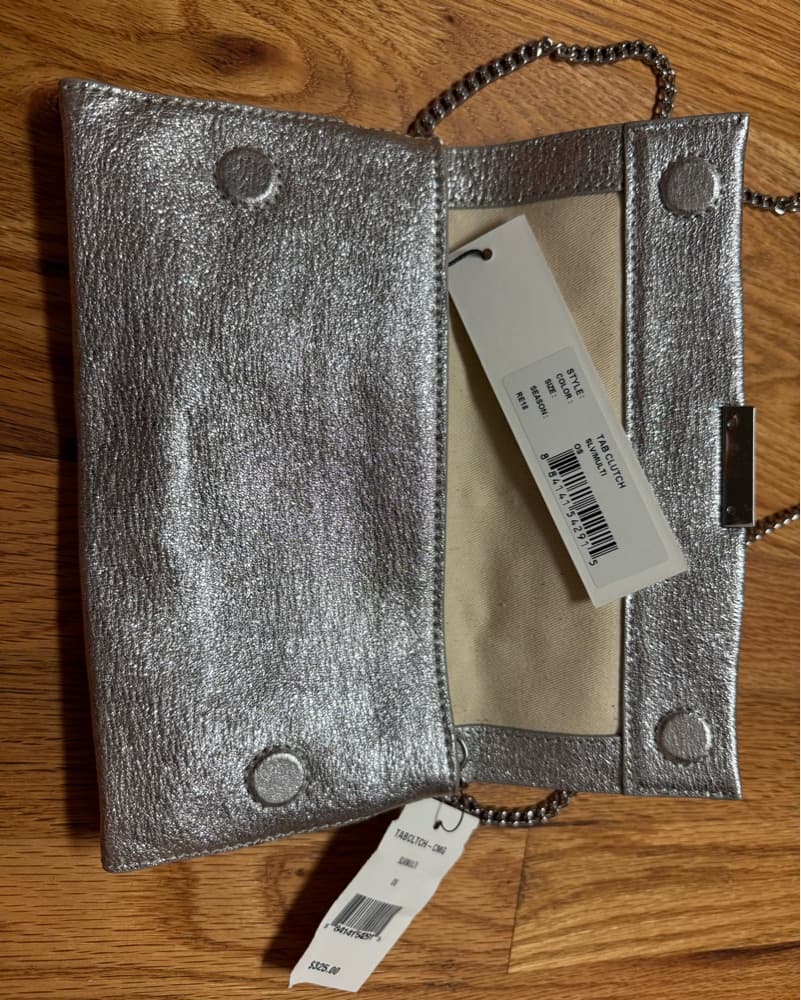 Loeffler Randall Silver/Multi Clutch - Image 2