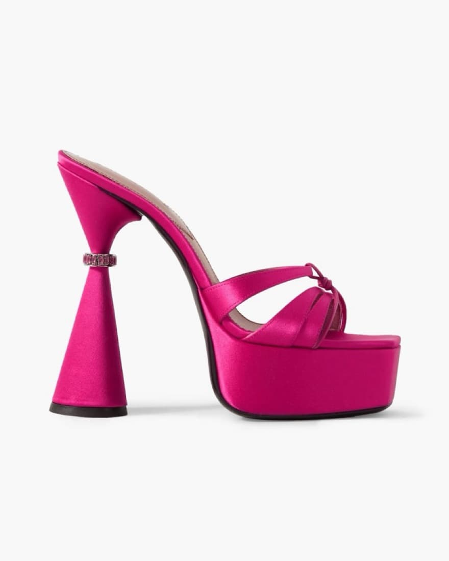 D’accori Sienna Fuchsia/Hot Pink Heels  - Image 1