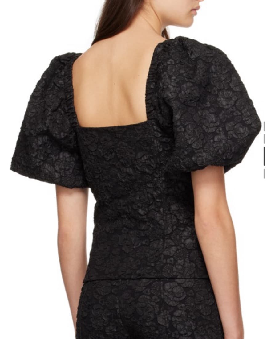 Ganni Black Top - Image 2