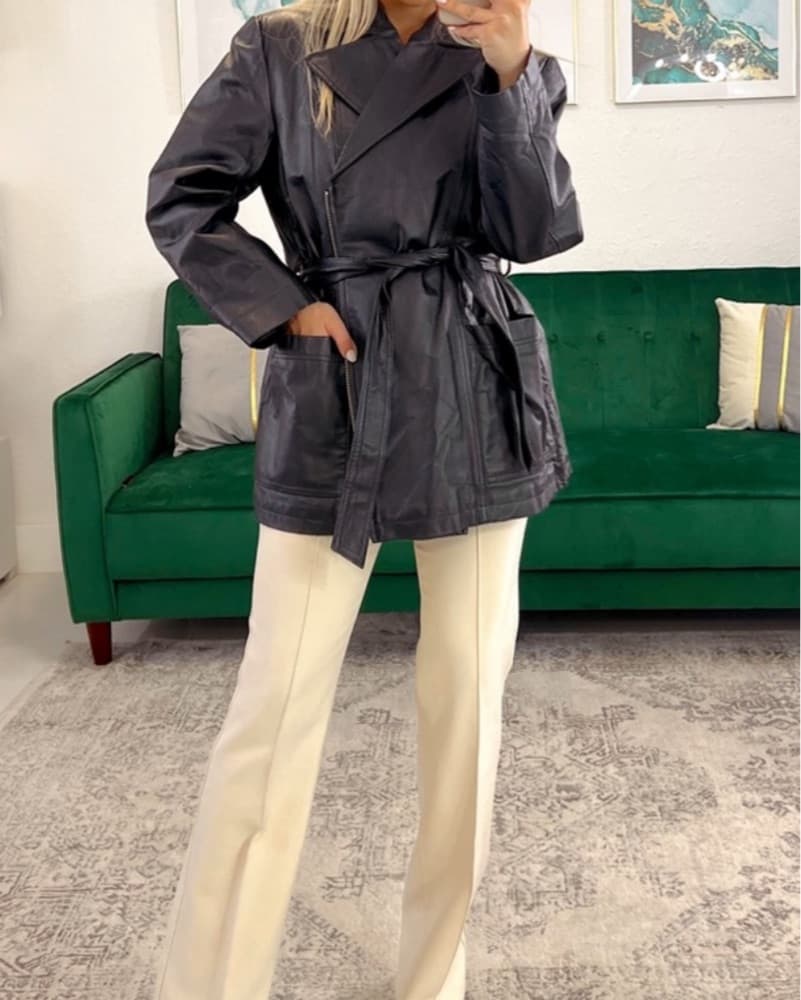 Vintage Leather Jacket  - Image 3
