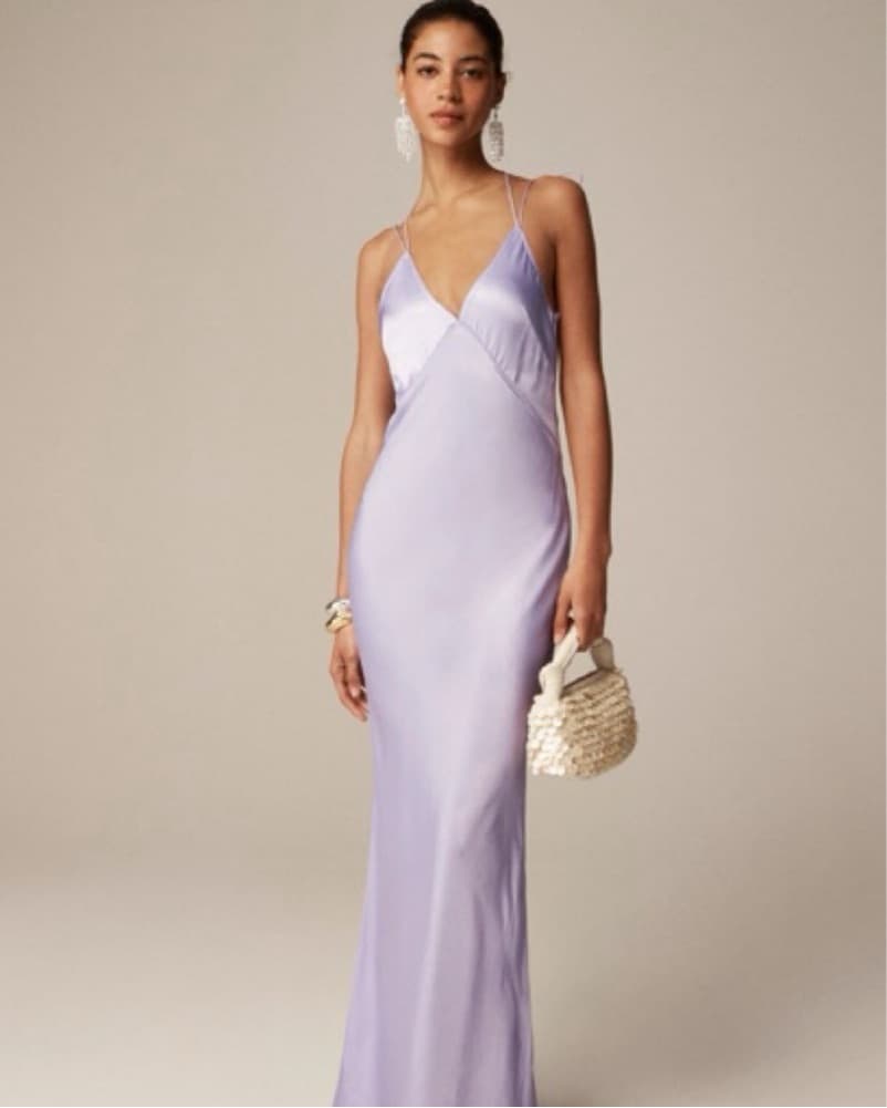 Anna October x J Crew V-neck slip dress - Image 1