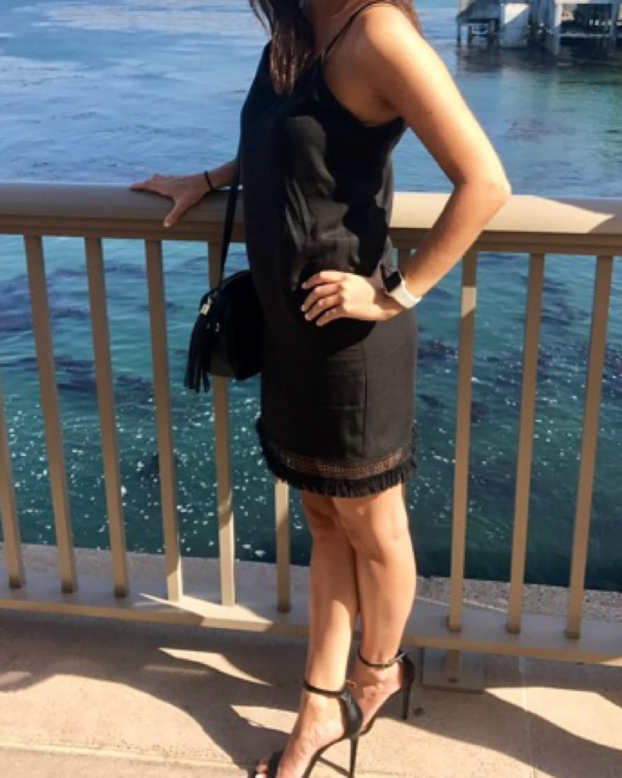 Little Black Dress Mini Bottom Fringe  - Image 1