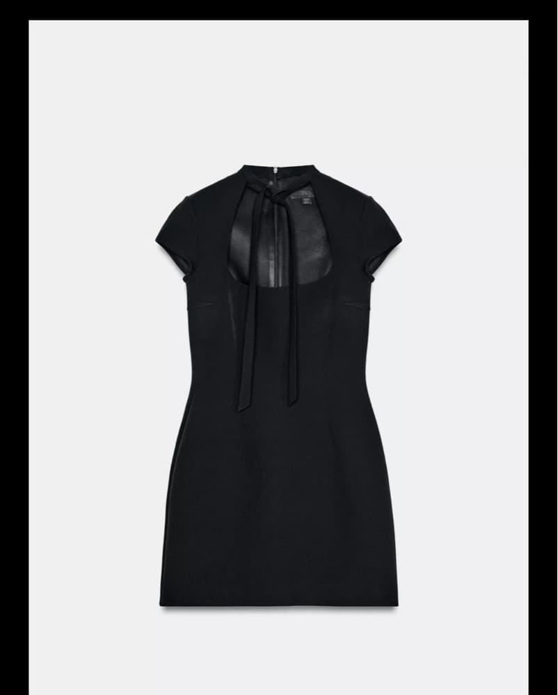 Zara Mini Black Dress - Image 1