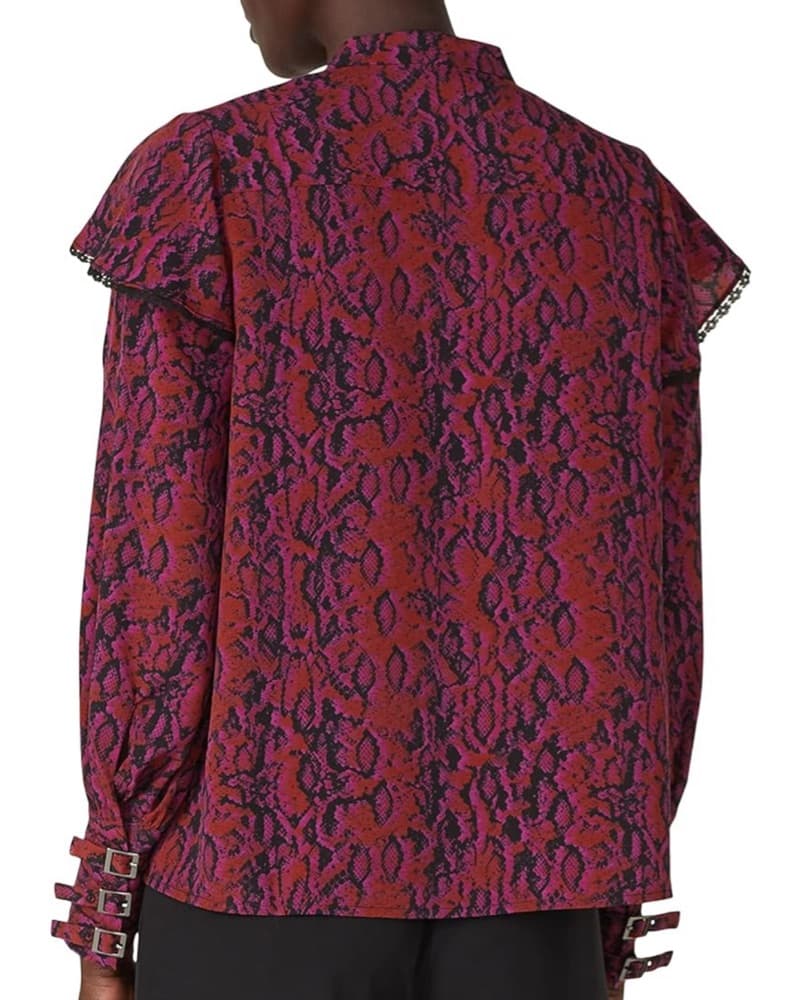 Koche Python- Print Button-Up Blouse - Image 3