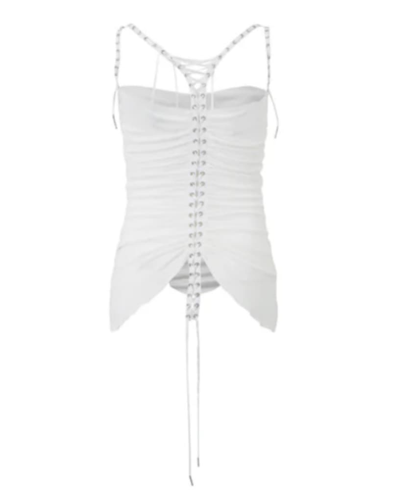 No Dress White Modal Tank Top  - Image 2
